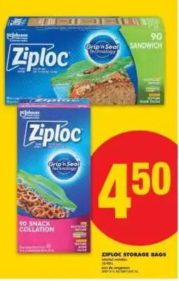 No Frills Ziploc Storage Bags offer