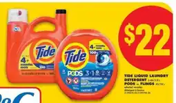 No Frills Tide Liquid Laundry Detergent offer