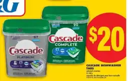 No Frills Cascade Dishwasher Tabs offer