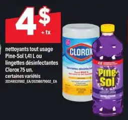 Maxi Nettoyants tout usage Pine-Sol ou lingettes désinfectantes Clorox offer