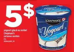 Maxi Chapman's Yogourt Glacé ou Sorbet offer