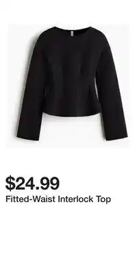 H&M Fitted-Waist Interlock Top offer