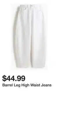 H&M Barrel Leg High Waist Jeans offer
