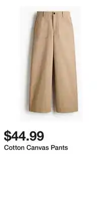 H&M Cotton Canvas Pants offer