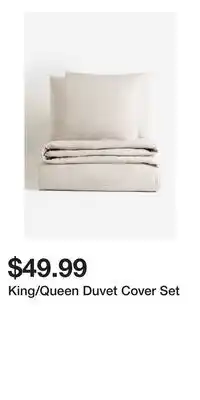 H&M King/Queen Duvet Cover Set offer