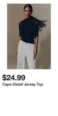 H&M Cape-Detail Jersey Top offer