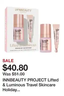 Sephora INNBEAUTY PROJECT Lifted & Luminous Travel Skincare Holiday Exclusive Set offer