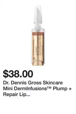 Sephora Dr. Dennis Gross Skincare Mini DermInfusions Plump + Repair Lip Treatment with Hyaluronic Acid offer