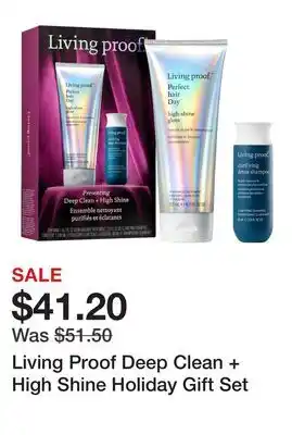 Sephora Living Proof Deep Clean + High Shine Holiday Gift Set offer