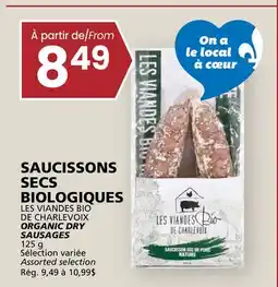 Rachelle-Bery Grocery LES VIANDES BIO DE CHARLEVOIX ORGANIC DRY SAUSAGES offer