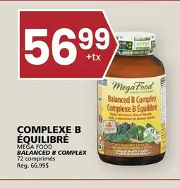 Rachelle-Bery Grocery MEGA FOOD BALANCED B COMPLEX offer