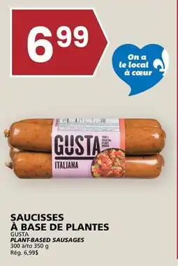 Rachelle-Bery Grocery GUSTA PLANT-BASED SAUSAGES offer