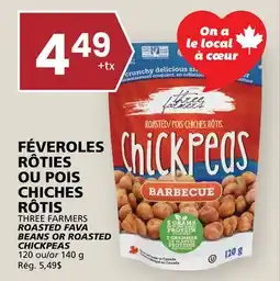 Rachelle-Bery Grocery THREE FARMERS ROASTED FAVA BEANS OR ROASTED CHICKPEAS offer
