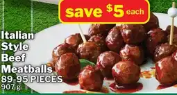 M & M Food Market Italian Style Beef Meatballs offer