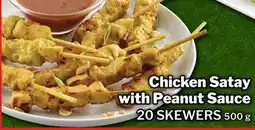 M & M Food Market Chicken Satay with Peanut Sauce offer