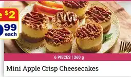 M & M Food Market Mini Apple Crisp Cheesecakes offer