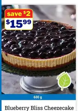 M & M Food Market Blueberry Bliss Cheezecake offer