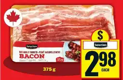 Food Basics Selection Naturally Smoked Bacon offer