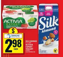 Food Basics Silk Drinks & Activia Expert Yogurt offer