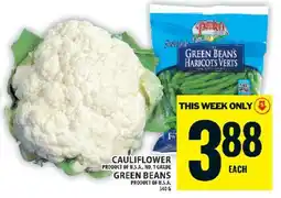 Food Basics Cauliflower and Green Beans offer