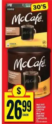 Food Basics McCafé Ground Coffee & Coffee Capsules offer