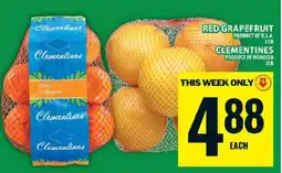Food Basics Red Grapefruit & Clementines offer
