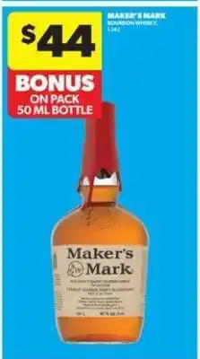 Real Canadian Liquorstore Maker's Mark Bourbon Whisky offer