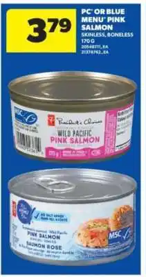 Real Canadian Superstore PC or Blue Menu Pink Salmon offer