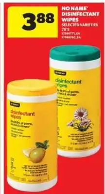 Real Canadian Superstore NO NAME DISINFECTANT WIPES offer