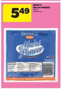 Real Canadian Superstore Brar's Malai Paneer offer