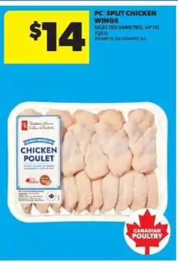 Real Canadian Superstore PC Split Chicken Wings offer
