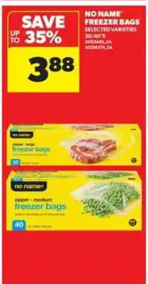 Real Canadian Superstore No Name Freezer Bags offer