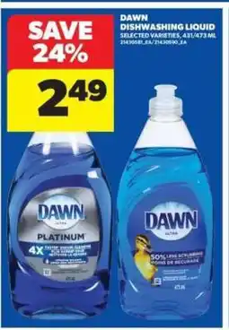 Real Canadian Superstore Dawn Dishwashing Liquid offer