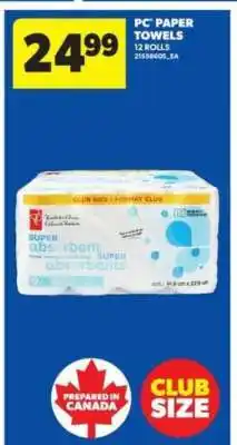 Real Canadian Superstore PC Paper Towels offer