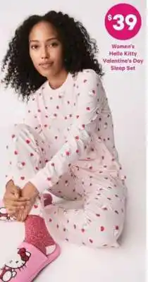 Real Canadian Superstore Women's Hello Kitty Valentine's Day Sleep Set offer