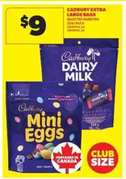 Real Canadian Superstore Cadbury Extra Large Bags offer