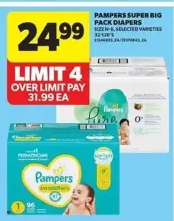 Real Canadian Superstore Pampers Super Big Pack Diapers offer