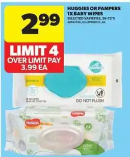 Real Canadian Superstore Huggies or Pampers 1x Baby Wipes offer