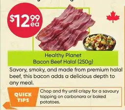 Healthy Planet Healthy Planet Bacon Beef Halal offer