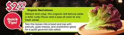 Healthy Planet Organic Red Lettuce offer