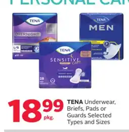 Rexall TENA Underwear, Briefs, Pads or Guards offer