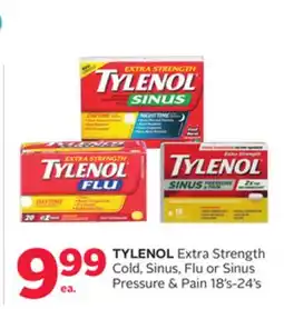 Rexall TYLENOL Extra Strength Cold, Sinus, Flu or Sinus Pressure & Pain offer