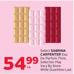 Rexall Select SABRINA CARPENTER Eau De Parfum offer