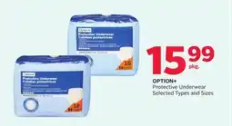 Rexall OPTION + Protective Underwear offer