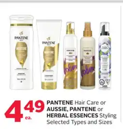Rexall PANTENE Hair Care or AUSSIE, PANTENE or HERBAL ESSENCES Styling offer