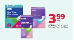 Rexall OPTION + Pads or Liners offer