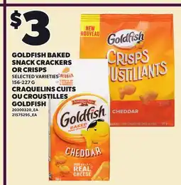 Independent City Market GOLDFISH BAKED SNACK CRACKERS OR CRISPS offer