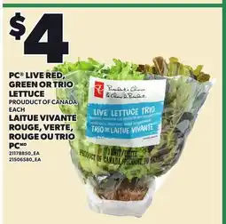 Independent City Market PC LIVE RED, GREEN OR TRIO LETTUCE offer