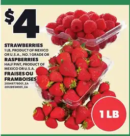 Independent City Market STRAWBERRIES, 1 LB RASPBERRIES, HALF PINT offer