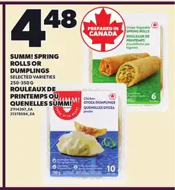 Independent City Market SUMM! SPRING ROLLS OR DUMPLINGS offer